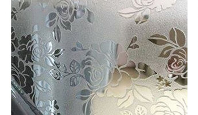 Inox hoa văn hoa hồng trắng